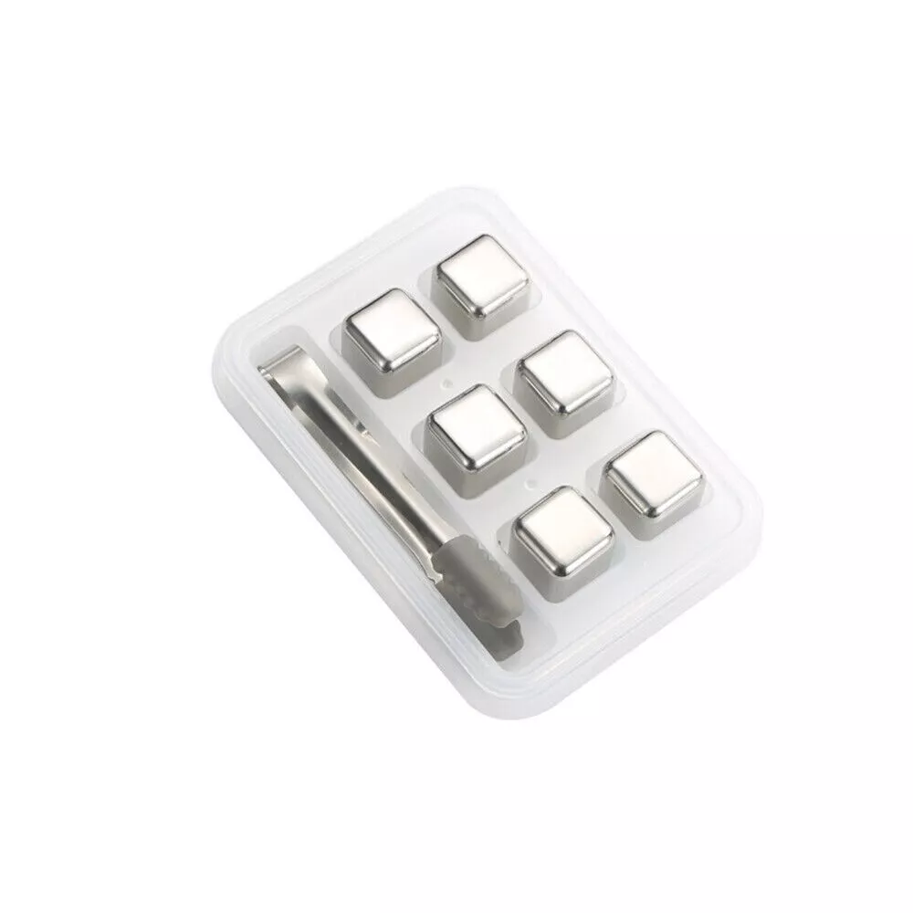 stainless steel ice cubes 6 piece