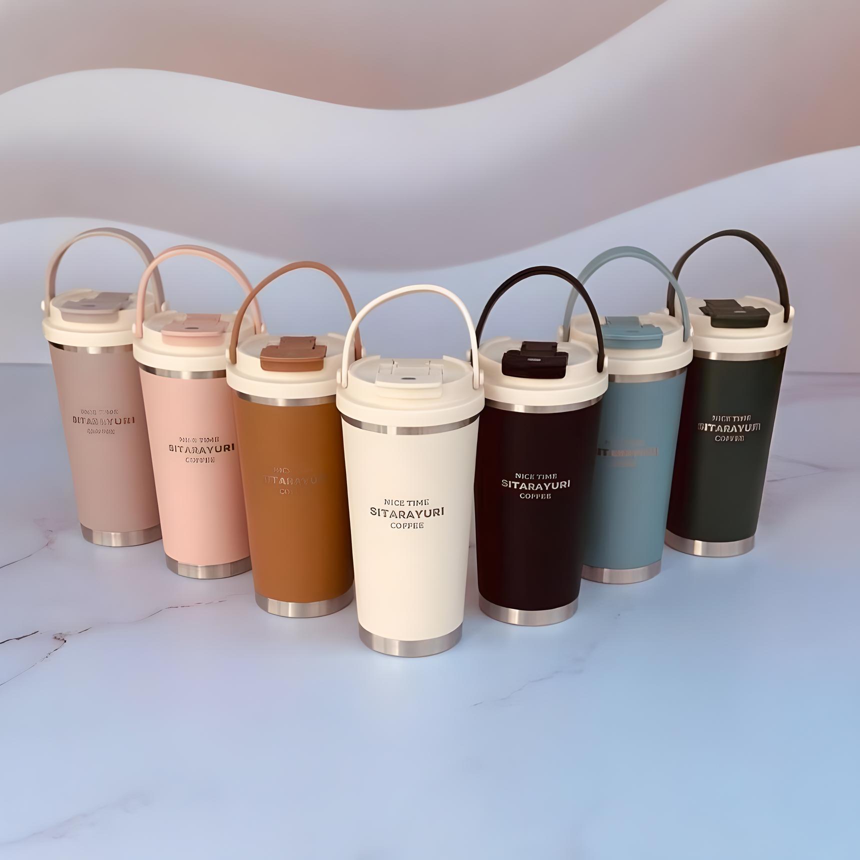 SITARAYURI Dual-Mode Bucket Travel Mug – 560ml